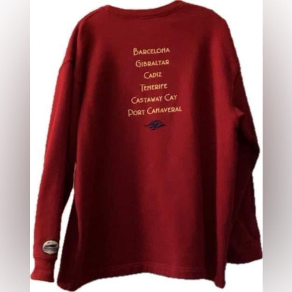 DISNEY CRUISE LINE TRANSATLANTIC UNISEX EMBROIDERED SWEATSHIRT